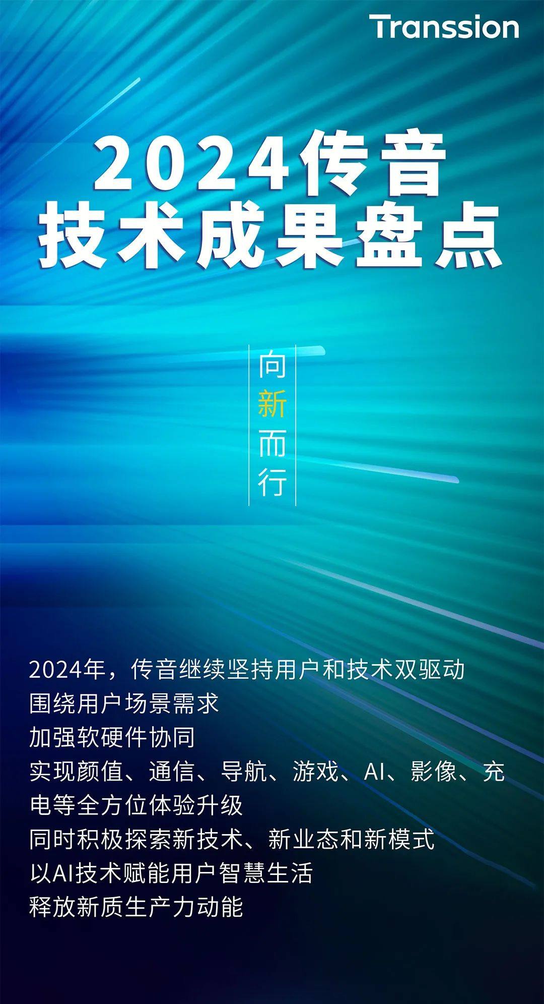 向新而行 | 2024传音创新技术成果盘点