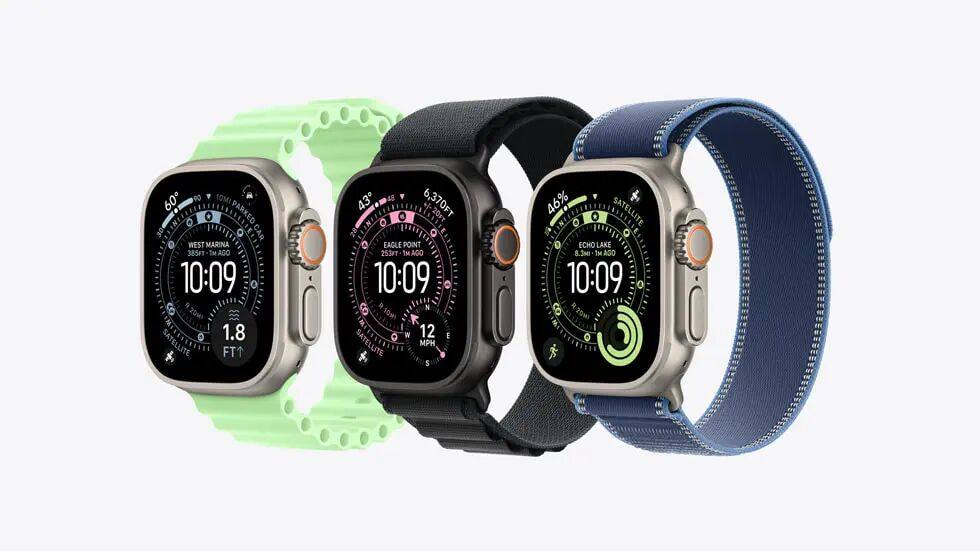 Apple Watch Ultra 3 的最新表带系列。