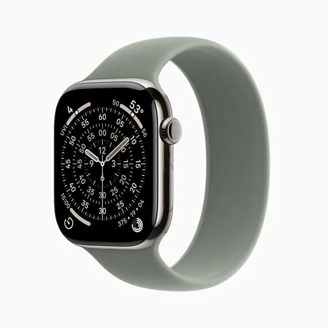 Apple Watch Series 11 的特写镜头。